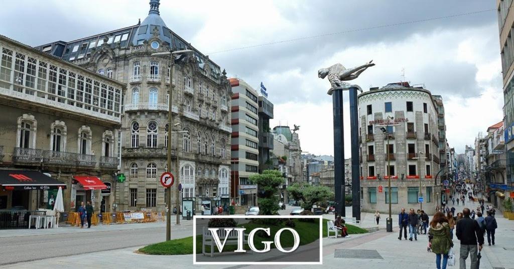 Apartamento Vacacional En Playa Del Vao - Corujo Vigo Bagian luar foto